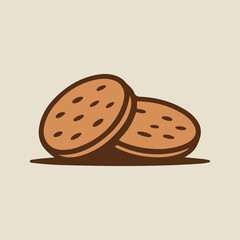 Fototapeta premium vector illustration of biscuits