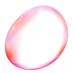 pink Iridescent Bubble blob transparent high quality closed-up	
