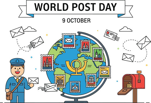 Postman delivers global mail on World Post Day celebration - Powered by Adobe