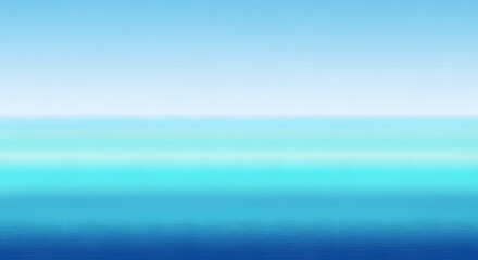 Obraz premium Serene gradient of blue and turquoise hues blending seamlessly, evoking calmness and tranquility