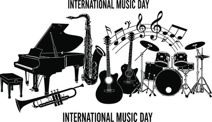 Celebrate international music day with vibrant instruments