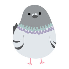 Pigeon Single 12 cute, PNG illustration.