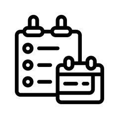 icon planning with style outline