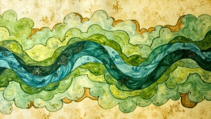 Artistic display of decorative patterns