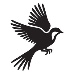 Obraz premium Birds vector illustration on a white background.Simple design,perfect for various uses