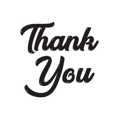 Thank you hand writen calligraphy
