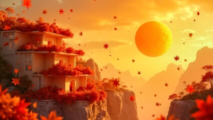 Artistic display of natural landscapes