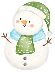 christmas snowman clipart