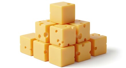 Obraz premium piece of cheese isolated