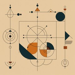 Timeless Geometric Harmony in Modern Abstraction