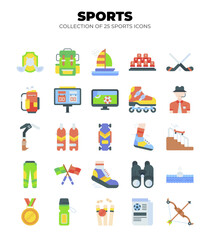 Collection of 25 Colorful Sports Icons
