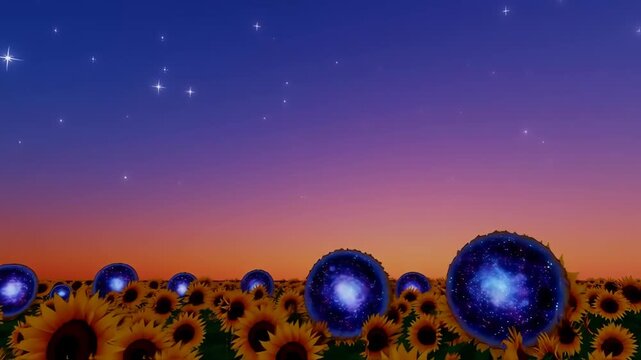 Cosmic Sunflowers