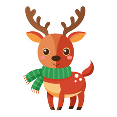 Reindeer with Christmas Tree