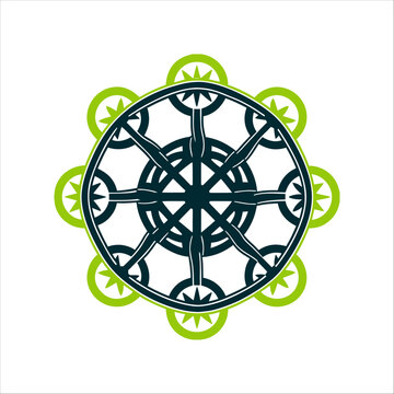 Geometric Sigil Veve Magic Symbol Icon Sello Sigil Magic Geometric veve inspired sigil with looping interlocking lines