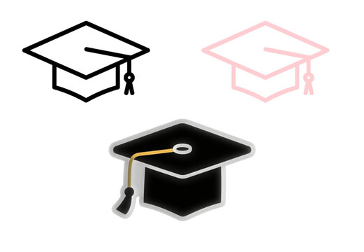 Graduation Cap Vector & Emoji Pack | Academic Education Icons
: graduation icon, education vector, academic cap, emoji design, student life, study icon, cap illustration