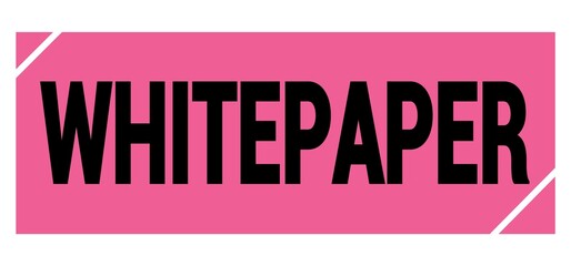 WHITEPAPER text on pink-black grungy stamp sign.