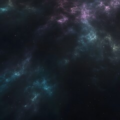 Fototapeta premium Cosmic Nebula Background Teal Purple Space Stars