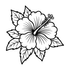 Obraz premium Colouring tropically flower