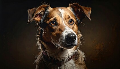 Feline Furry Friend Portrait: A Digital Artistic Rendering