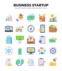 Business Startup Icons. 25 Essential Icons for Your Next Project