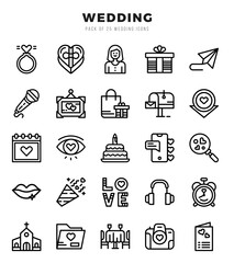 Wedding Icon Bundle 25 Icons for Websites and Apps