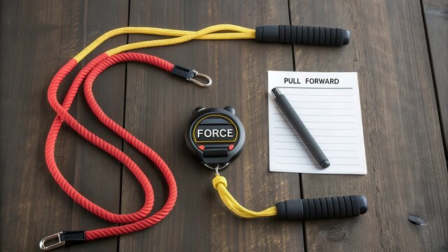 Fitness Training Equipment with Stopwatch and Exercise Cords