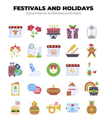 Collection of 25 Unique Festivals and Holidays. A Celebration of Culture and Traditions