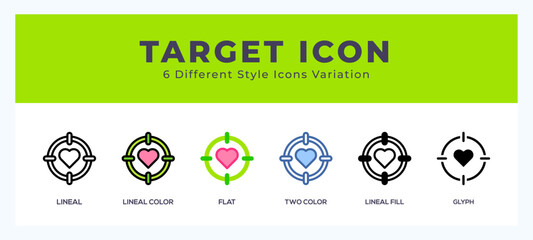 Target icon. high quality icon symbol for web design