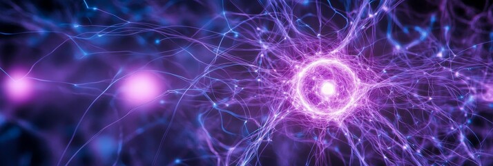 Intricate Network of Brain Synapses and Artificial Intelligence Connections in Modern Technology