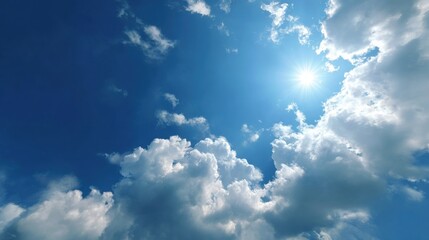 Obraz premium ultra quality natural blue sky with clouds background 