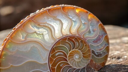 Mineral slice showcasing shimmering veins with intricate patterns found in nature