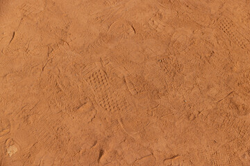 the details of a part of a metal alloy structure covered with red rust spots