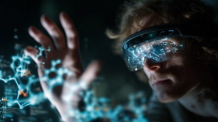 AR-Enhanced User Engaging with Molecular Holograms in Immersive Display, portraying Scientific Immersion, Gesture-Based Control and Spatial Visualization of Complex Data