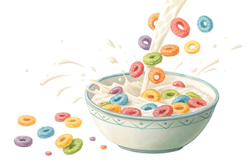 nikmati sarapan nikmat dengan cincin sereal warna lezat