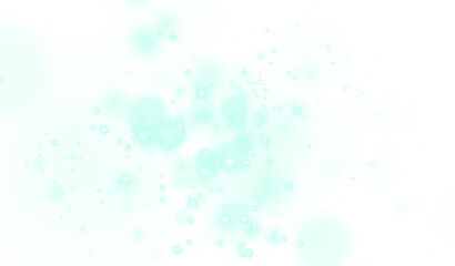 Soft aqua abstract background with glowing bubbles and sparkling elements, creating a dreamy atmosphere ideal for overlays, designs, and artistic projects with copy space
