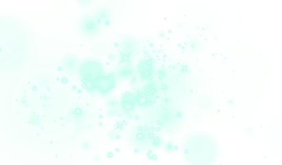 Soft aqua abstract background with glowing bubbles and sparkling elements, creating a dreamy atmosphere ideal for overlays, designs, and artistic projects with copy space