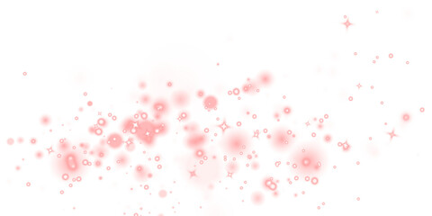 Pink bokeh overlay with soft glowing circles and sparkling stars, creating a dreamy atmosphere for design projects, enhancing visual appeal and adding a whimsical touch to backgrounds