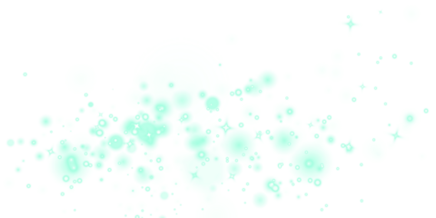 Soft mint green png overlay featuring sparkling bokeh effects and ethereal light spots, perfect for enhancing digital designs and creating a dreamy atmosphere in various projects