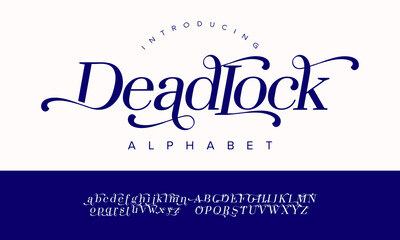 Deadlock Elegant Decorative Alphabet Font