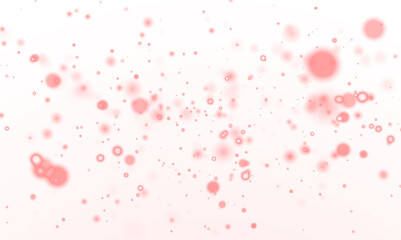 Abstract pink bokeh overlay with soft blurred circles and light spots creating a dreamy atmosphere for design projects, perfect for backgrounds, invitations, and creative compositions