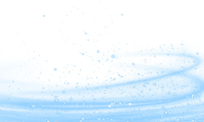 Soft blue water splash overlay with gentle ripples and bubbles, creating a serene atmosphere for...