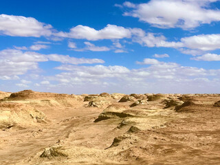 desert landscape with blue sky
