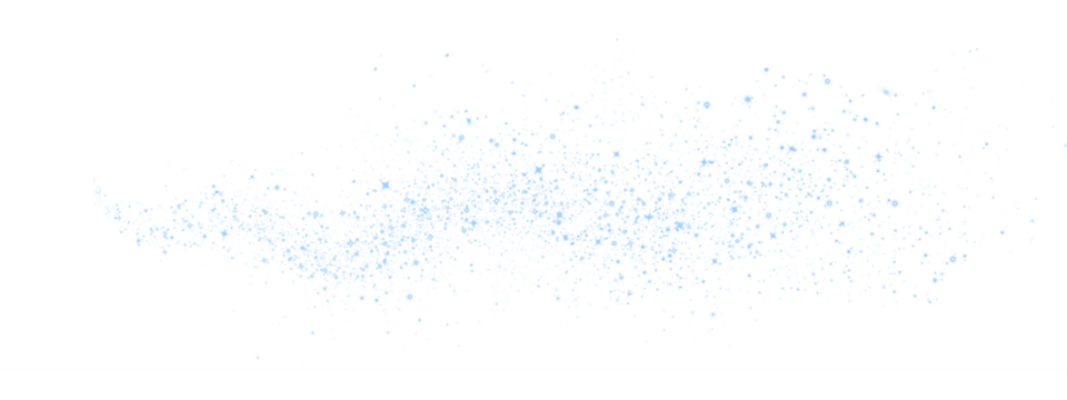 Blue glitter png overlay with sparkling particles, creating a whimsical effect for design projects, enhancing visual appeal and adding a magical touch to various creative applications