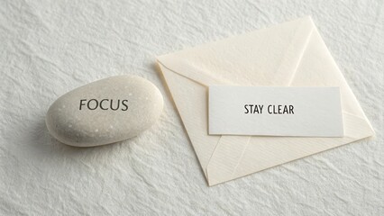 Emphasizing Clarity and Concentration with Message Stones and Envelopes