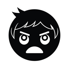 Pouting Face Emoji Icon