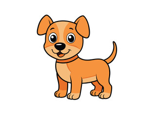 Obraz premium adorable, animal, art, breed, canine, cartoon, character, collar, creature, cute, design, digital, dog, dog lover, dog portrait, domestic, drawing, ears, flat, friendly, fun, funny, fur, graphic, happ