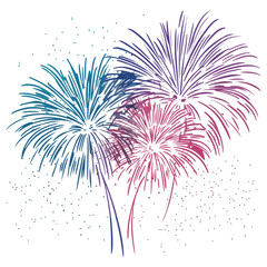 fireworks, asian new year, festival, vector, transparent background, celebration, night, sky, pyrotechnics, celebrate, new year, light, colorful, firework, explosion, pattern