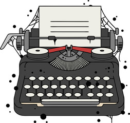 The vintage typewriter symbolizes the passing era of typewriting. The last typewriter repairers hold the secrets of a forgotten craft in a world of digital technology and keyboards.