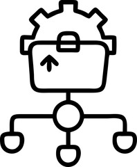 business concept signs vector outline icon on white or transparent background. branding or advertising or company outline icons. Printable sticker.