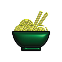 Bowl of Noodles A Culinary Illustration